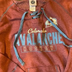NHL Colorado Avalanche lace up crewneck